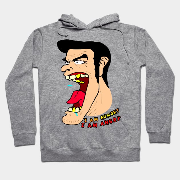 I am Hungry Hoodie by iQdesign